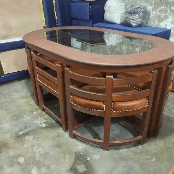 Dining Tables For sale 4 Seater\ 4 chairs dining table\wooden dining 3