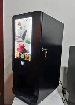 automatic coffee and tea vending machine and premixes