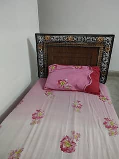 single Bed with mattress for sale