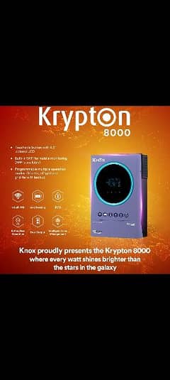 Krypton 8000 Knox 6kw solar inverter