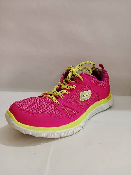 Original pink yellow sketchers sneakers 0