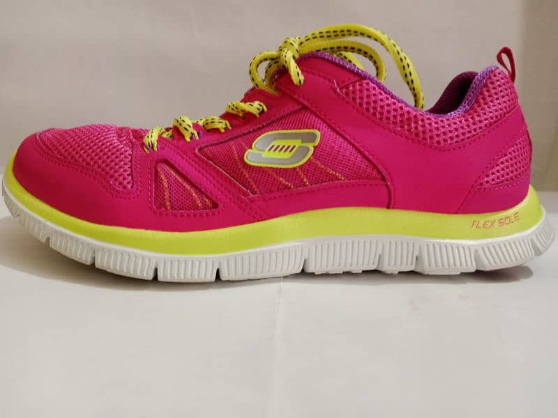 Original pink yellow sketchers sneakers 1