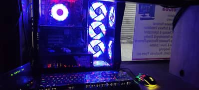 GAMING PC FULL RGB BIG CASE LOOK VERY NICE AND EXCELLENT PERFORMANCE