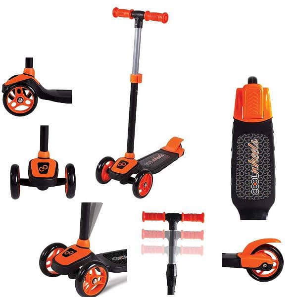 Cool 3 Wheel Height Adjustable Twist Scooter 8