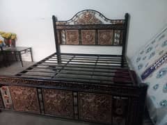 Iron Bed with 4 seater sofa , dressing, With and without mattres.