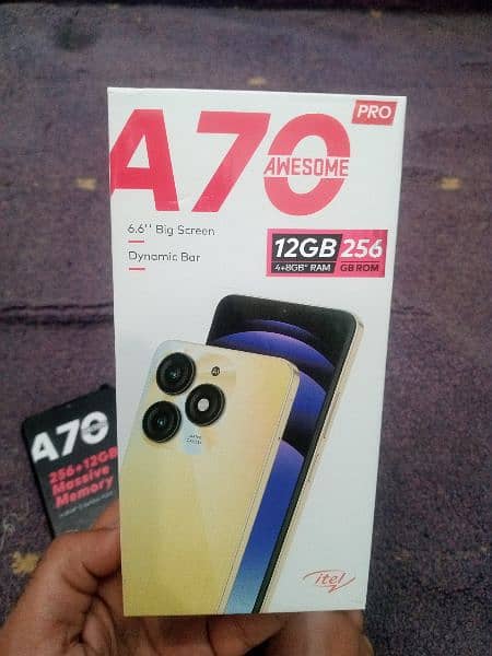 iTel A70 Pro 12/256 NEW 1 DAY USED ALL BOX 3