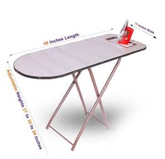 1 Pc Foldable And Adjustable Iron Table Stand