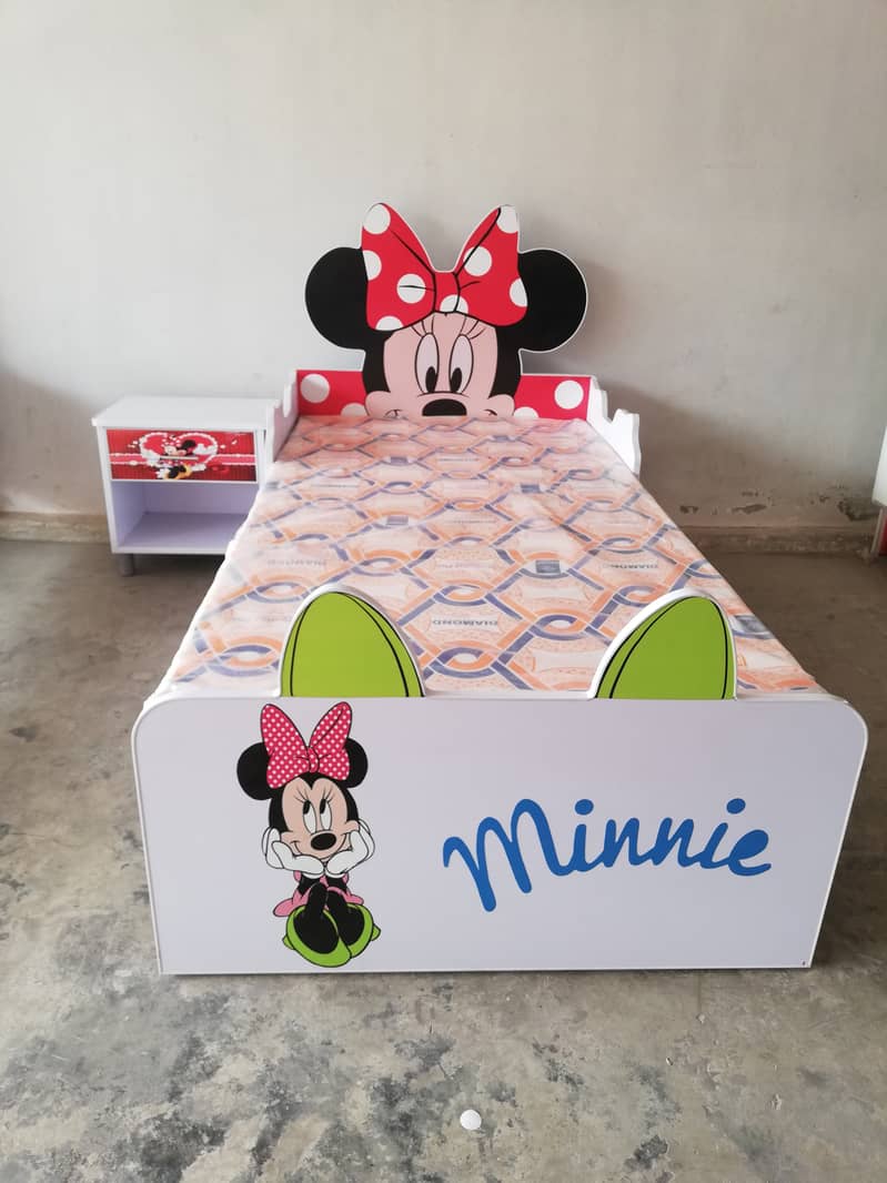 New Style Kids Single Bed for Girls Sale in Pakistan unique Design 1