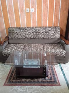 3- Seater sofa and center table available for sale