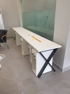 Workstation Table Co workspace Table & Chairs ( 8000 Per Seat )