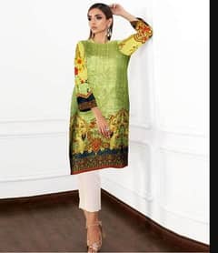 woman,s unstitched karandi printed kurti new dresses woman dress sale