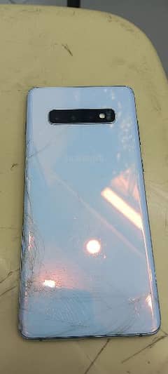 Samsung S10+ non pta back crack panel crack