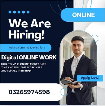 Online Job/Full-Time/Part Time/Home Base Job, Boys and Girls Apply Now 0