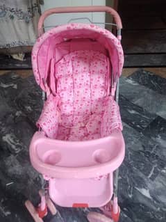 Baby Pram With Baby Cot Free Gift Like a New And Price Attached.