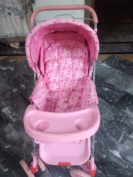 Baby Pram With Baby Cot Free Gift Like a New And Price Attached. 0