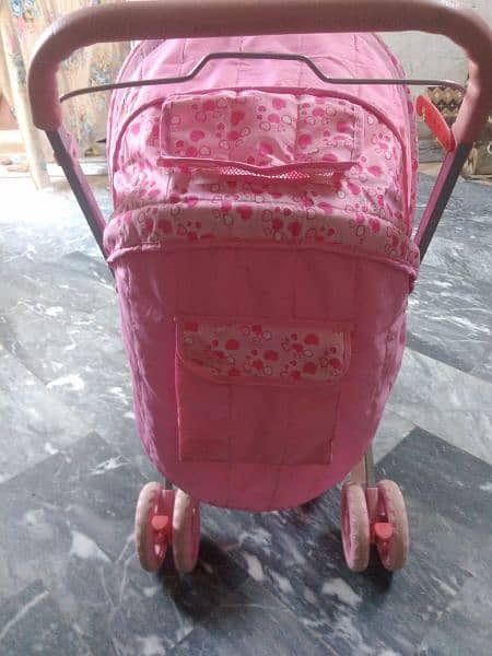 Baby Pram With Baby Cot Free Gift Like a New And Price Attached. 3