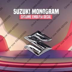 Suzuki Logo Chrome - Emblem | Decal | Monogram | Logo