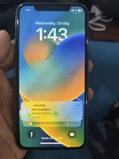 I phone X 64 gb pta approved only phone