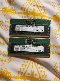16 GB 4800Mhz DDR5 SODIMM LAPTOP RAM (2x8 sticks)