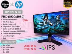 22 inch Hp Z22n G2 Borderless IPS 1080p 75hz Gaming LED Monitor 2k 4k