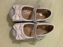 silver uk branded girls party shoes