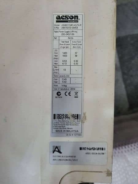 acson 1.5 ton inverter AC 0