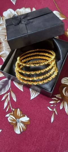 Antique golden colour bangles
