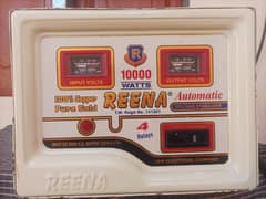 Stabilizer Reena 10,000 Watt, 4 Relay, Original 100% Copper