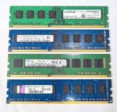 Desktop RAM 1333mhz 1600mhz DDR 3 2 4 8 GB 12800u Computer System PC
