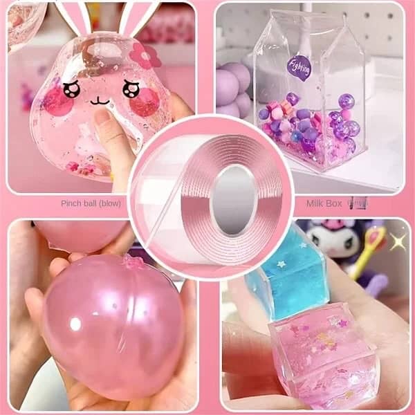 Multipurpose Tape For DIY Craft Children Colorful Pinch Toy 2