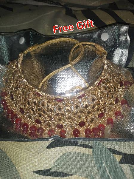 FREE Jewellery / BRIDAL DRESS 40000/- few hours used. 3