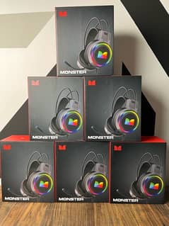 Monster Gaming headphone with active noise cancellation Microphone