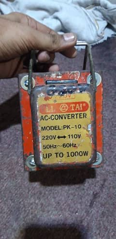 power supply 220V to 110V for AC, made in Taiwan 100% copper