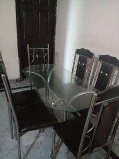 Elegant Glass Dining Table for Sale