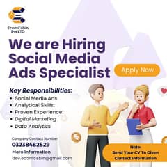 Social Media Marketing and Ads Specialist (Male/Female)