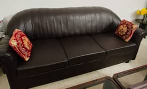 seven seater sofa set with cushions