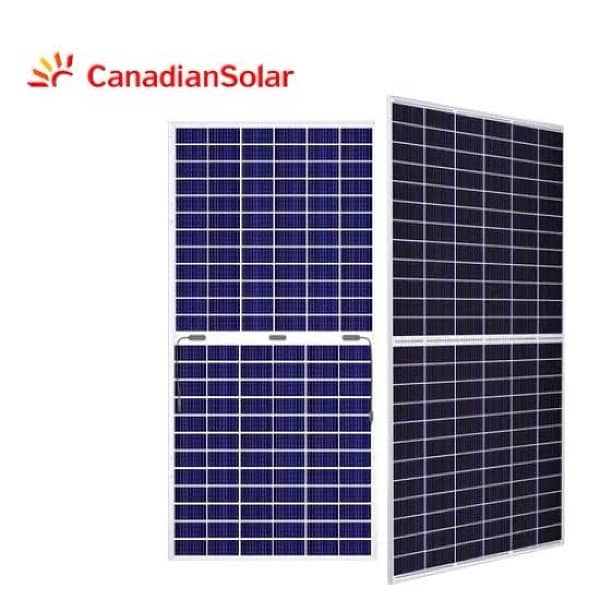 Canadian solar bifacial n type solar panel 580w 9