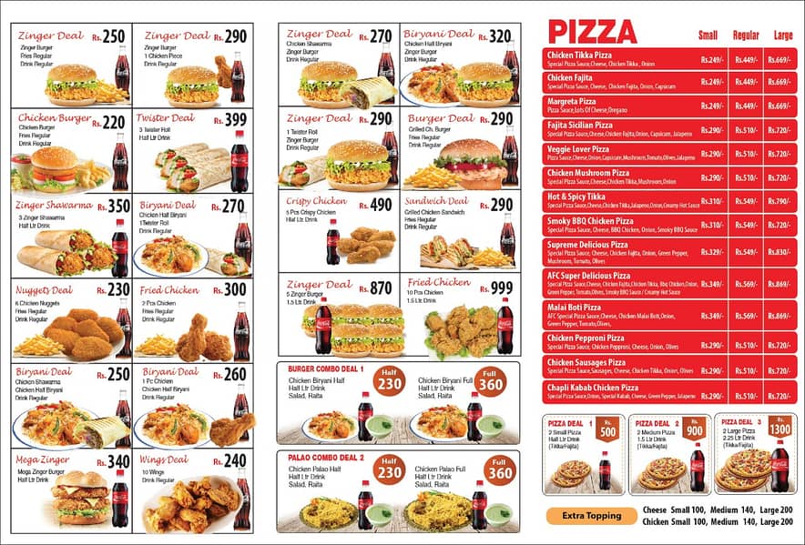 Menu Printing Services, Brochure Printing Services Available in Lahore 0