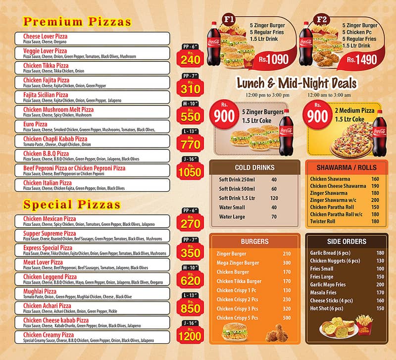 Menu Printing Services, Brochure Printing Services Available in Lahore 3