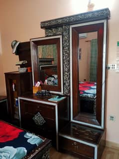 used bed wardrobe and dressing in good condition