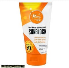 uk rivaj sunblock, sunblock for all skin type, anti darkening sunblock