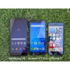 Samsung J8/Huawei Y5 lite/ iPhone 7