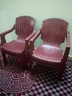 Red 2 chairs