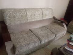 sofa set of three with table