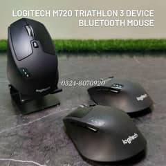 Logitech M720 3 Device Wireless Bluetooth Mouse K850 Best Latest big