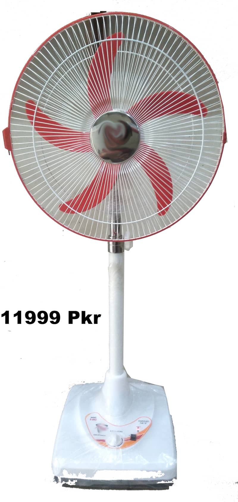 Rechargeable Stand Fan 18 Inch | Charging Pedestal Fan AC DC 12 volt 0