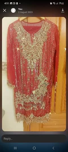beautiful red party wear