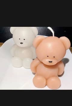 pack of4 teddy bear Candel events & home decorating and best for Gifts