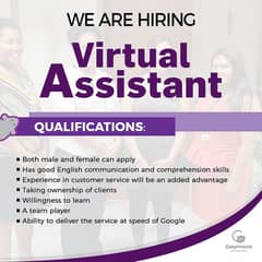 we need virtual assistant on pay per perfomance basis