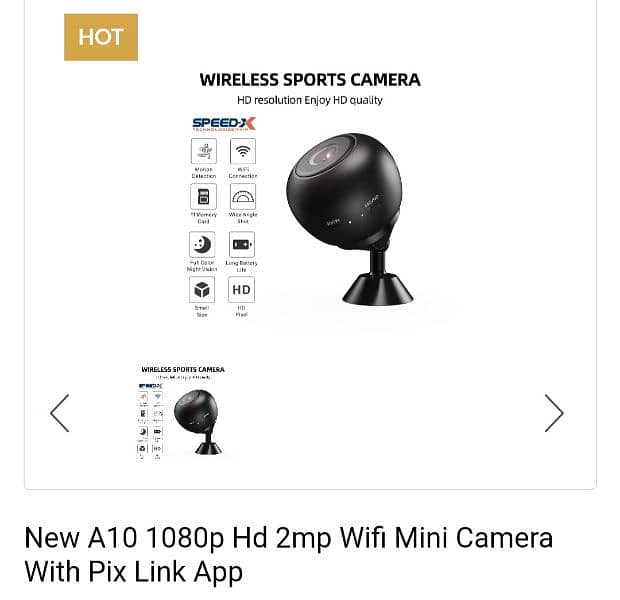 New Mini Camera A10 Magnetic Wireless Camera 0